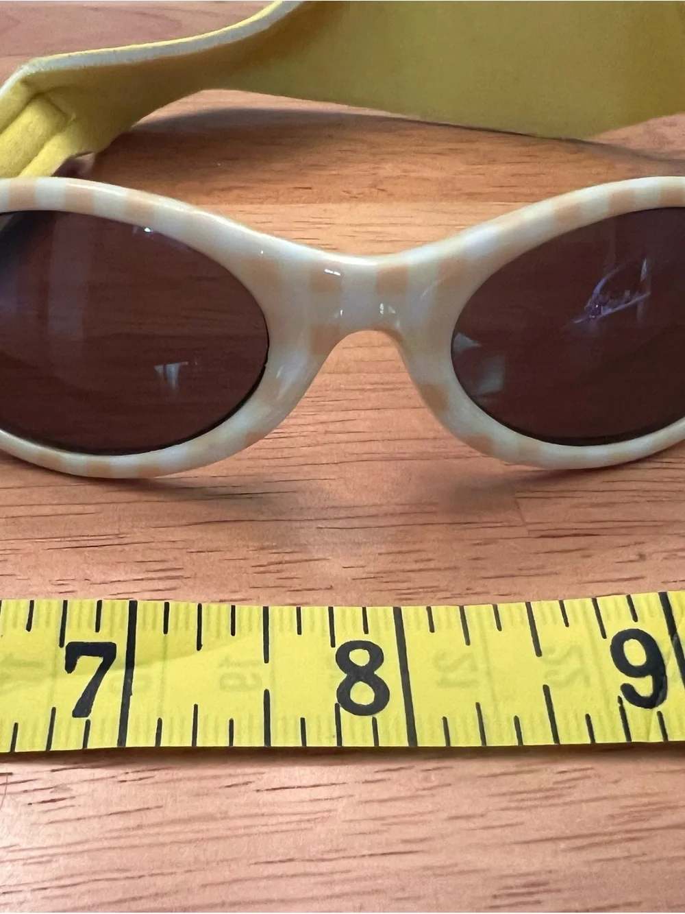 Baby Elastic Strap Sunglasses - Yellow & Navy